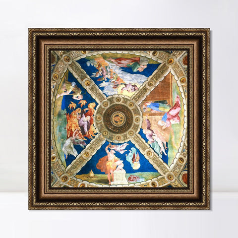 INVIN ART Framed Canvas Art Giclee Print Series#015 by Raphael/Raffaello Sanzio Wall Art Living Room Home Office Decorations