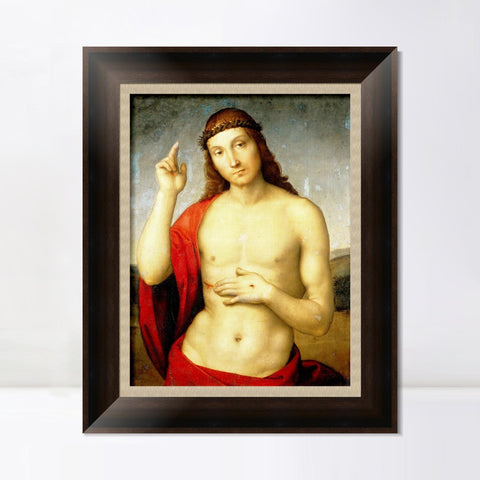 INVIN ART Framed Canvas Art Giclee Print Series#016 by Raphael/Raffaello Sanzio Wall Art Living Room Home Office Decorations