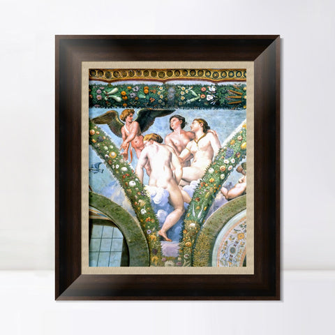 INVIN ART Framed Canvas Art Giclee Print Series#017 by Raphael/Raffaello Sanzio Wall Art Living Room Home Office Decorations