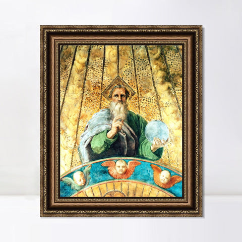 INVIN ART Framed Canvas Art Giclee Print Series#018 by Raphael/Raffaello Sanzio Wall Art Living Room Home Office Decorations