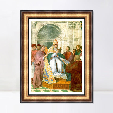 INVIN ART Framed Canvas Art Giclee Print Series#019 by Raphael/Raffaello Sanzio Wall Art Living Room Home Office Decorations