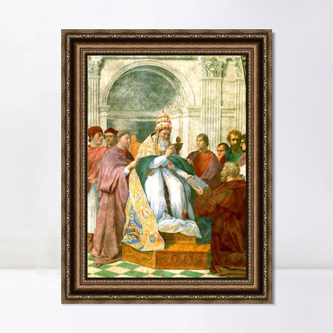 INVIN ART Framed Canvas Art Giclee Print Series#019 by Raphael/Raffaello Sanzio Wall Art Living Room Home Office Decorations