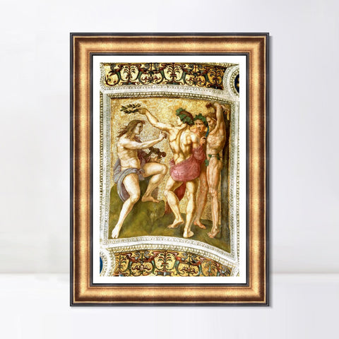 INVIN ART Framed Canvas Art Giclee Print Series#020 by Raphael/Raffaello Sanzio Wall Art Living Room Home Office Decorations