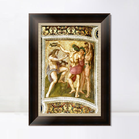 INVIN ART Framed Canvas Art Giclee Print Series#020 by Raphael/Raffaello Sanzio Wall Art Living Room Home Office Decorations