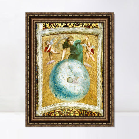 INVIN ART Framed Canvas Art Giclee Print Series#021 by Raphael/Raffaello Sanzio Wall Art Living Room Home Office Decorations