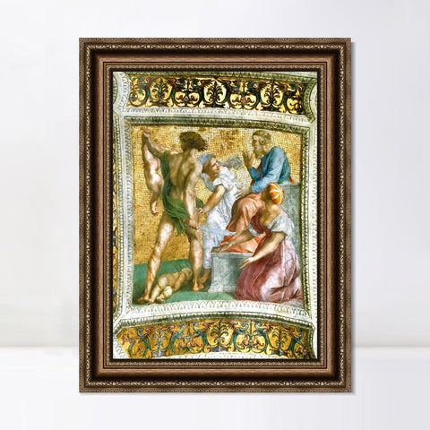 INVIN ART Framed Canvas Art Giclee Print Series#023 by Raphael/Raffaello Sanzio Wall Art Living Room Home Office Decorations