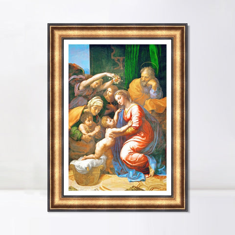 INVIN ART Framed Canvas Art Giclee Print Series#026 by Raphael/Raffaello Sanzio Wall Art Living Room Home Office Decorations