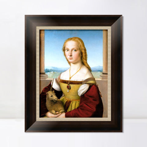 INVIN ART Framed Canvas Art Giclee Print Series#027 by Raphael/Raffaello Sanzio Wall Art Living Room Home Office Decorations