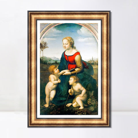 INVIN ART Framed Canvas Art Giclee Print Series#031 by Raphael/Raffaello Sanzio Wall Art Living Room Home Office Decorations