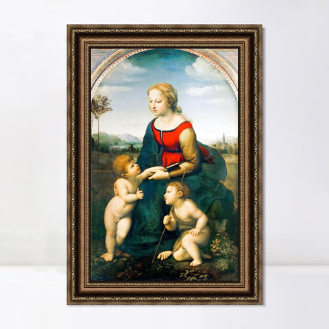 INVIN ART Framed Canvas Art Giclee Print Series#031 by Raphael/Raffaello Sanzio Wall Art Living Room Home Office Decorations