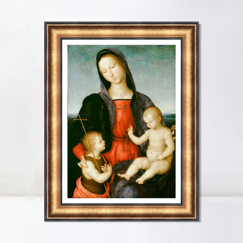 INVIN ART Framed Canvas Art Giclee Print Series#033 by Raphael/Raffaello Sanzio Wall Art Living Room Home Office Decorations