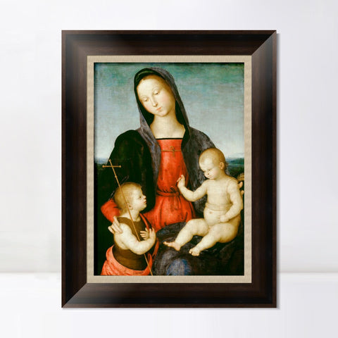 INVIN ART Framed Canvas Art Giclee Print Series#033 by Raphael/Raffaello Sanzio Wall Art Living Room Home Office Decorations