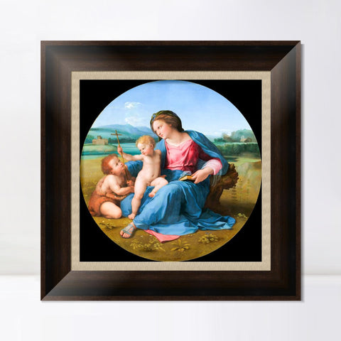 INVIN ART Framed Canvas Art Giclee Print Series#037 by Raphael/Raffaello Sanzio Wall Art Living Room Home Office Decorations