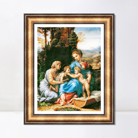 INVIN ART Framed Canvas Art Giclee Print Series#038 by Raphael/Raffaello Sanzio Wall Art Living Room Home Office Decorations