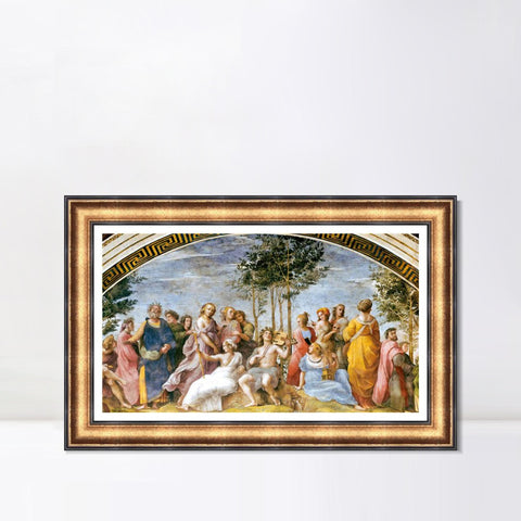 INVIN ART Framed Canvas Art Giclee Print Series#040 by Raphael/Raffaello Sanzio Wall Art Living Room Home Office Decorations