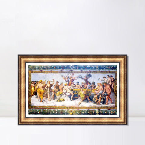 INVIN ART Framed Canvas Art Giclee Print Series#042 by Raphael/Raffaello Sanzio Wall Art Living Room Home Office Decorations