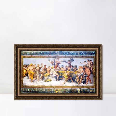 INVIN ART Framed Canvas Art Giclee Print Series#042 by Raphael/Raffaello Sanzio Wall Art Living Room Home Office Decorations
