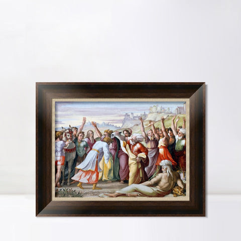 INVIN ART Framed Canvas Art Giclee Print Series#043 by Raphael/Raffaello Sanzio Wall Art Living Room Home Office Decorations