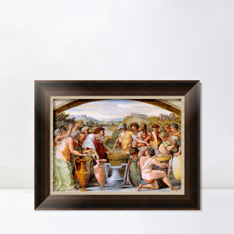 INVIN ART Framed Canvas Art Giclee Print Series#044 by Raphael/Raffaello Sanzio Wall Art Living Room Home Office Decorations