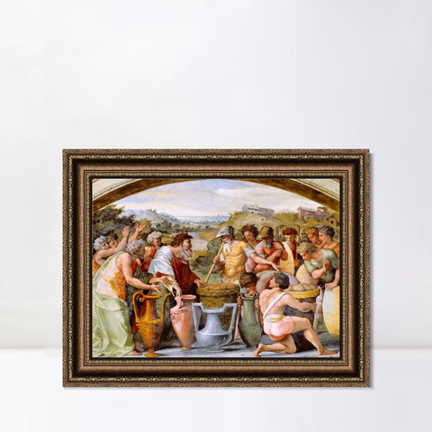 INVIN ART Framed Canvas Art Giclee Print Series#044 by Raphael/Raffaello Sanzio Wall Art Living Room Home Office Decorations