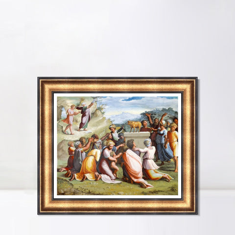 INVIN ART Framed Canvas Art Giclee Print Series#045 by Raphael/Raffaello Sanzio Wall Art Living Room Home Office Decorations