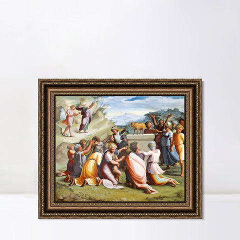 INVIN ART Framed Canvas Art Giclee Print Series#045 by Raphael/Raffaello Sanzio Wall Art Living Room Home Office Decorations