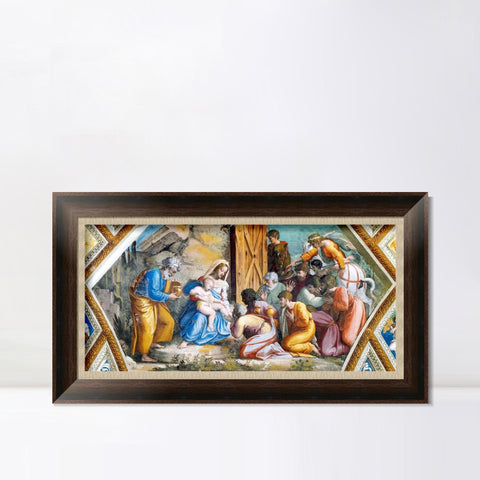 INVIN ART Framed Canvas Art Giclee Print Series#046 by Raphael/Raffaello Sanzio Wall Art Living Room Home Office Decorations