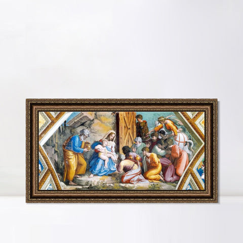 INVIN ART Framed Canvas Art Giclee Print Series#046 by Raphael/Raffaello Sanzio Wall Art Living Room Home Office Decorations