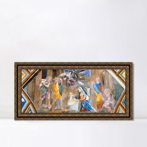 INVIN ART Framed Canvas Art Giclee Print Series#047 by Raphael/Raffaello Sanzio Wall Art Living Room Home Office Decorations