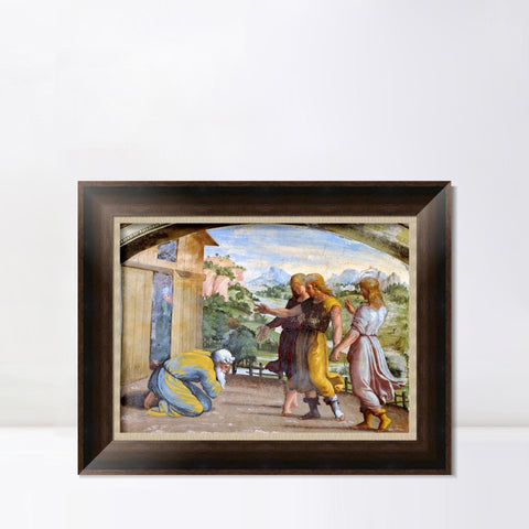 INVIN ART Framed Canvas Art Giclee Print Series#048 by Raphael/Raffaello Sanzio Wall Art Living Room Home Office Decorations