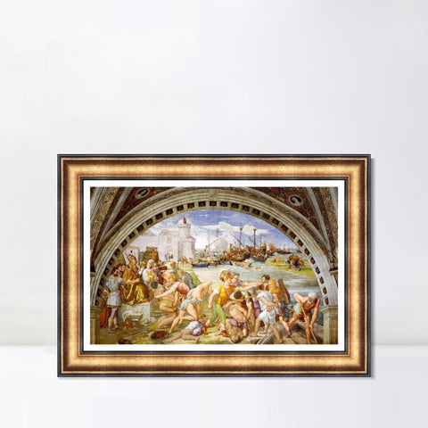 INVIN ART Framed Canvas Art Giclee Print Series#049 by Raphael/Raffaello Sanzio Wall Art Living Room Home Office Decorations