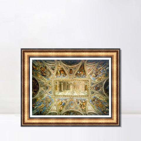 INVIN ART Framed Canvas Art Giclee Print Series#051 by Raphael/Raffaello Sanzio Wall Art Living Room Home Office Decorations