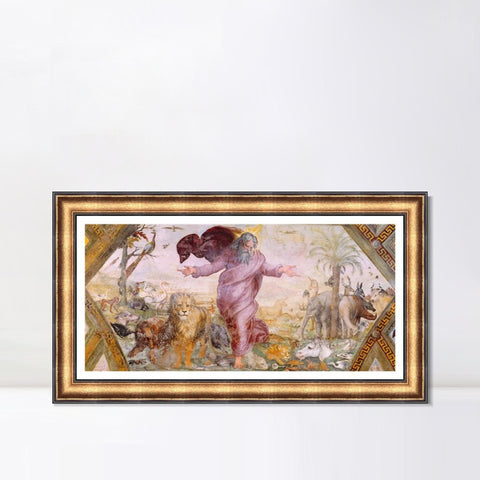 INVIN ART Framed Canvas Art Giclee Print Series#053 by Raphael/Raffaello Sanzio Wall Art Living Room Home Office Decorations
