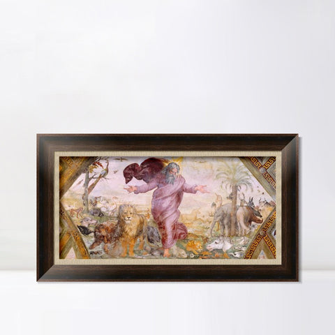 INVIN ART Framed Canvas Art Giclee Print Series#053 by Raphael/Raffaello Sanzio Wall Art Living Room Home Office Decorations