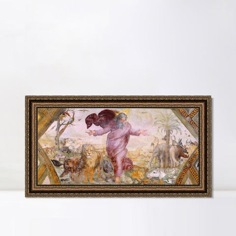 INVIN ART Framed Canvas Art Giclee Print Series#053 by Raphael/Raffaello Sanzio Wall Art Living Room Home Office Decorations