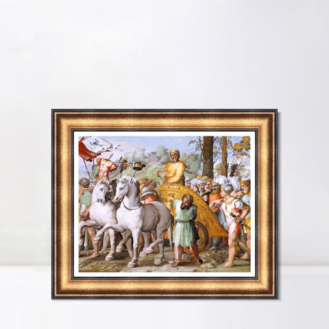 INVIN ART Framed Canvas Art Giclee Print Series#057 by Raphael/Raffaello Sanzio Wall Art Living Room Home Office Decorations