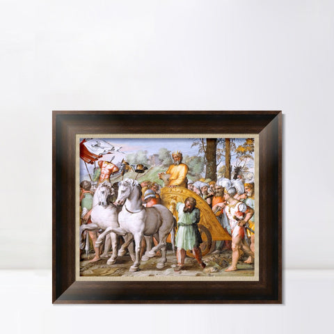 INVIN ART Framed Canvas Art Giclee Print Series#057 by Raphael/Raffaello Sanzio Wall Art Living Room Home Office Decorations