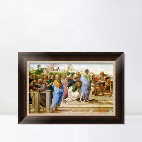 INVIN ART Framed Canvas Art Giclee Print Series#058 by Raphael/Raffaello Sanzio Wall Art Living Room Home Office Decorations