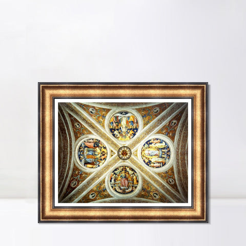 INVIN ART Framed Canvas Art Giclee Print Series#061 by Raphael/Raffaello Sanzio Wall Art Living Room Home Office Decorations