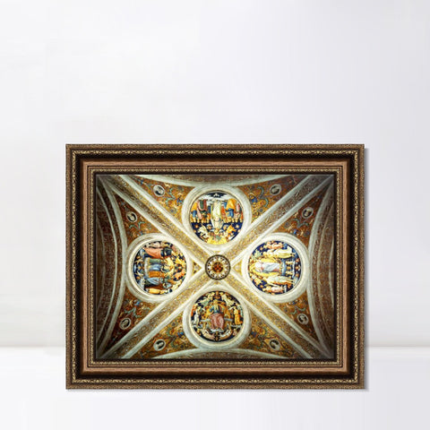 INVIN ART Framed Canvas Art Giclee Print Series#061 by Raphael/Raffaello Sanzio Wall Art Living Room Home Office Decorations