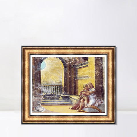 INVIN ART Framed Canvas Art Giclee Print Series#062 by Raphael/Raffaello Sanzio Wall Art Living Room Home Office Decorations