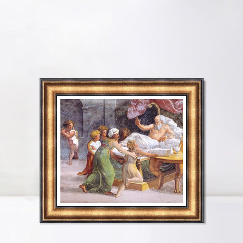INVIN ART Framed Canvas Art Giclee Print Series#063 by Raphael/Raffaello Sanzio Wall Art Living Room Home Office Decorations