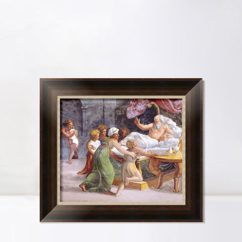 INVIN ART Framed Canvas Art Giclee Print Series#063 by Raphael/Raffaello Sanzio Wall Art Living Room Home Office Decorations