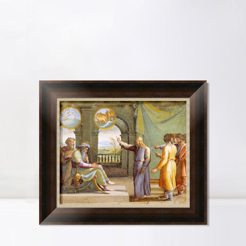 INVIN ART Framed Canvas Art Giclee Print Series#065 by Raphael/Raffaello Sanzio Wall Art Living Room Home Office Decorations