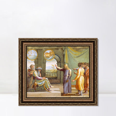 INVIN ART Framed Canvas Art Giclee Print Series#065 by Raphael/Raffaello Sanzio Wall Art Living Room Home Office Decorations