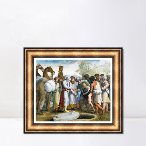 INVIN ART Framed Canvas Art Giclee Print Series#066 by Raphael/Raffaello Sanzio Wall Art Living Room Home Office Decorations