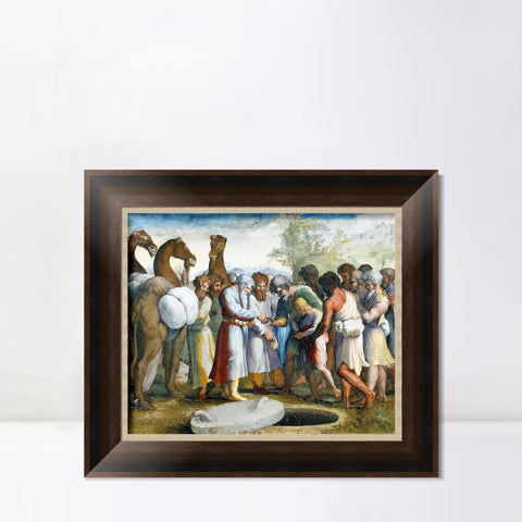 INVIN ART Framed Canvas Art Giclee Print Series#066 by Raphael/Raffaello Sanzio Wall Art Living Room Home Office Decorations