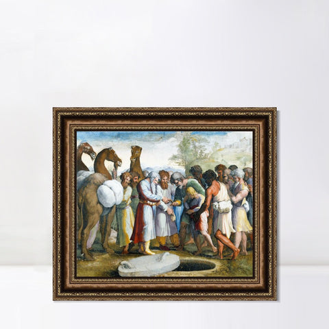 INVIN ART Framed Canvas Art Giclee Print Series#066 by Raphael/Raffaello Sanzio Wall Art Living Room Home Office Decorations