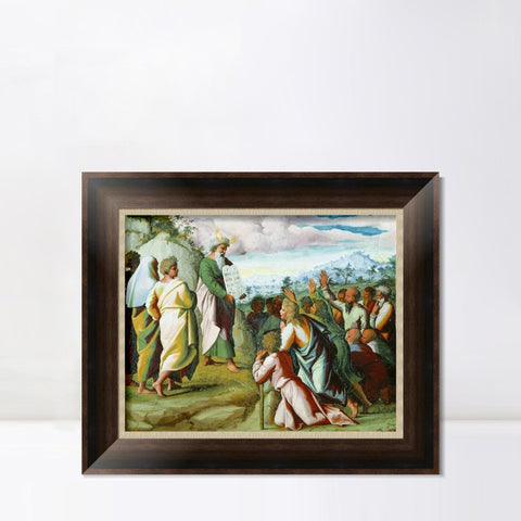 INVIN ART Framed Canvas Art Giclee Print Series#068 by Raphael/Raffaello Sanzio Wall Art Living Room Home Office Decorations