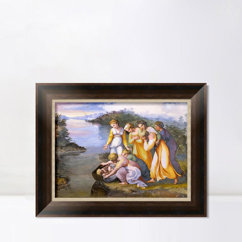 INVIN ART Framed Canvas Art Giclee Print Series#069 by Raphael/Raffaello Sanzio Wall Art Living Room Home Office Decorations